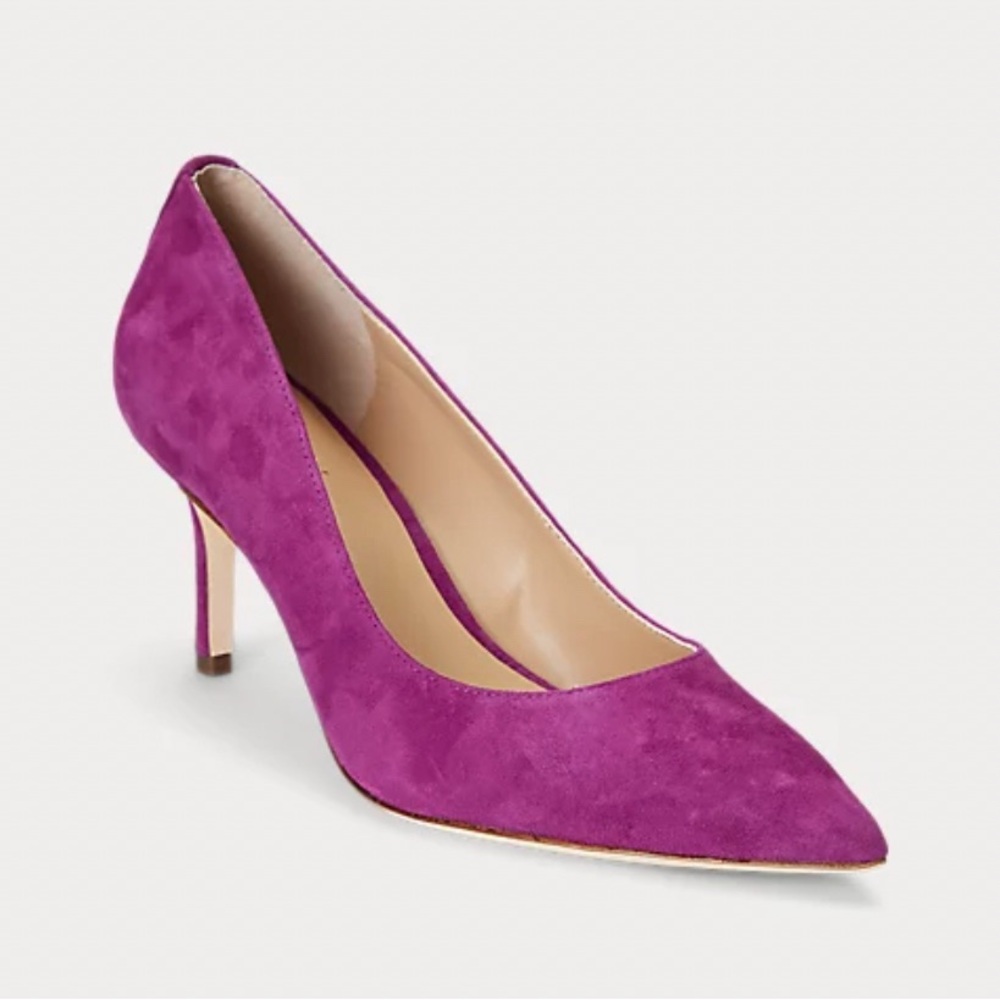 Ralph Lauren suede heels, Size 8